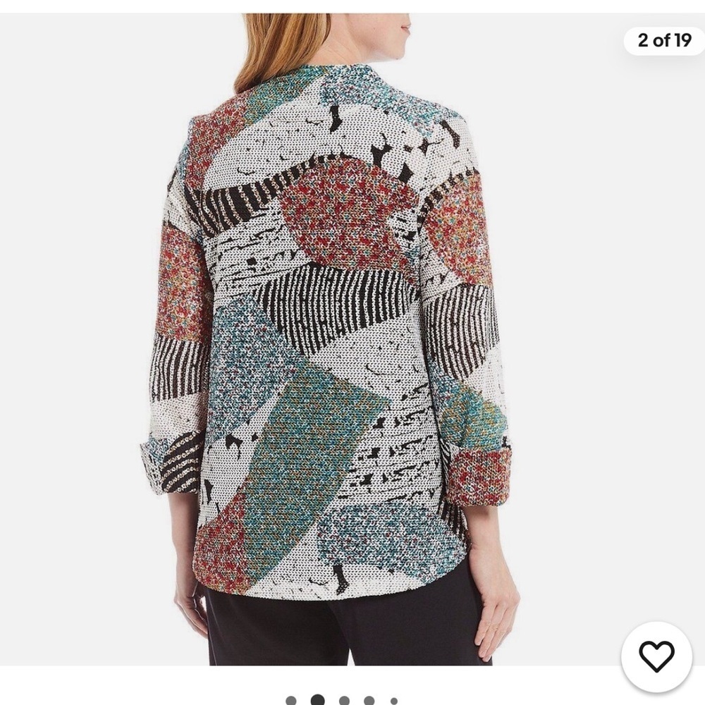 T&J Designs Multicolor Patterned Blazer - Picture 3 of 15